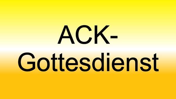 ACK-Gottesdienst